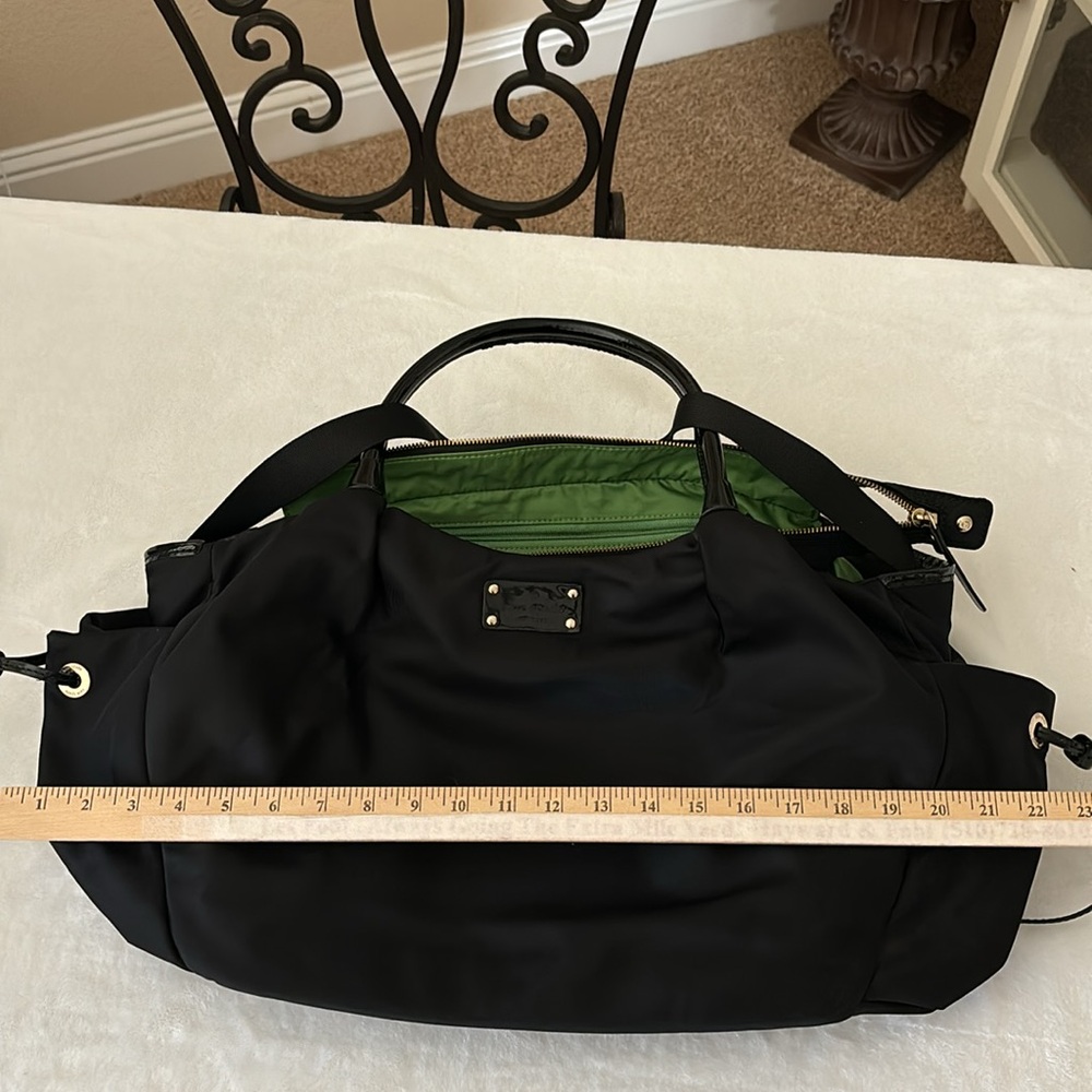 KATE SPADE ♠️ AUTHENTIC DIAPER BAG- BLACK WITH GOLD COLOR HARDWARE - Picture 17 of 17